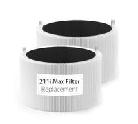 211i Max Replacement Filter Compatible with Blueair Blue Pure 211i Max Air Purifie-r, H13 Grade True HEPA Filter, Replace part # F2MAX, 2 PACK