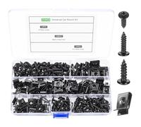 212 PcsCar Screws and Nut Clip Kit, Self Tapping Engine Undertray Screws and Metal U-type Fastener Clip, Bumper Bolts Body Bolts for Car Under Cover Splash Shield Engine Guard Undertray Fixings