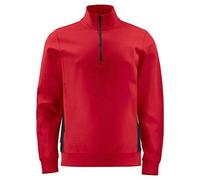 Projob 2128 Sweatshirt Half Zip Red 2Xl