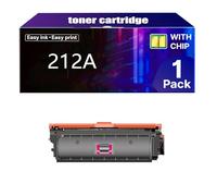 212A Black Toner Cartridges Replacement for HP 212A W2120A Works with Color Laserjet Enterprise M554dn M555dn M555x M578dn M578f M578z M578c Series,M-1 pcs