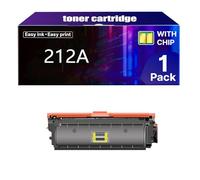 212A Black Toner Cartridges Replacement for HP 212A W2120A Works with Color Laserjet Enterprise M554dn M555dn M555x M578dn M578f M578z M578c Series,Y-1 pcs
