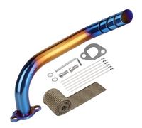 212cc Exhaust Header Pipe Kit for Predator 212cc 224cc 196cc Coleman CT200U BT200X KT196 Baja MB200 MB165 for Honda GX160 5.5HP GX200 6.5HP Clone Engine(Blue)