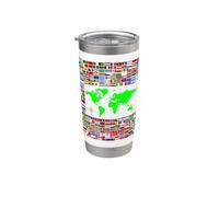 213 Flag from the World Countries,World map Stainless Steel Insulated Tumbler