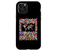 213 Flags,All flags of the world,World Map. Case for iPhone 11 Pro
