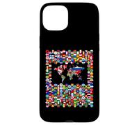 213 Flags,All flags of the world,World Map. Case for iPhone 15 Plus