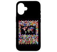 213 Flags,All flags of the world,World Map. Case for iPhone 16