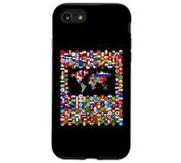 213 Flags,All flags of the world,World Map. Case for iPhone SE (2020) / 7 / 8