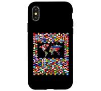 213 Flags,All flags of the world,World Map. Case for iPhone X/XS