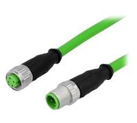 21349293405075 Cable: For Sensors/Automatic PIN: 4 M12-M12 Code D-Ethernet HART
