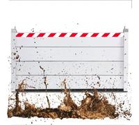 213cm Long Door Flood Protection Board - Reusable Flood Protection Barriers Street - Industrial Heavy Duty Flood Defence Dams with Threshold Kit for Garage/Front Foor/Gate/Basement(213 * 80cm)