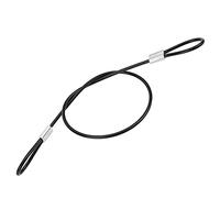 214 Stainless Steel Tether Lanyard, 30cm Camera Wrist Strap Safety Strap, Camera Anti-Lost Lanyard Strip with 1/4in Screw for GOPRO/OSMO Action, Black