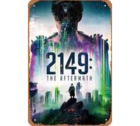 2149: The Aftermath Film Movie Poster Retro Metal Tin Sign Wall Home Wall Art Metal Tin Sign,cave,bar,Club, Metal Tin Sign 8x12 Inches