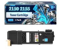2150 2155 Toner Cartridge Compatible for Dell 2150cdn 2150cn 2155cdn 2155cn Printers, With Chip Large Capacity 3000 Pages (1 Pack Cyan)