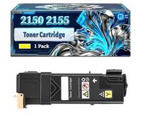2150 2155 Toner Cartridge Compatible for Dell 2155cdn 2150cdn 2150cn 2155cn Printers, With Chip Large Capacity 3000 Pages (1 Pack Yellow)