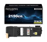 2150 / 2155 Toner Cartridge for Dell 2150cn 2150cdn 2155cn 2155cdn Printer | High Yield 331-0719 331-0716 331-0717 331-0718 Toner Cartridges Replacement,Yellow-1 Pack
