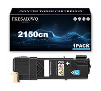 2150 / 2155 Toner Cartridge for Dell 2150cn 2150cdn 2155cn 2155cdn Printer | High Yield 331-0719 331-0716 331-0717 331-0718 Toner Cartridges Replacement,Cyan-1 Pack