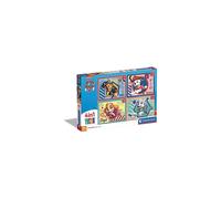21526 Paw Patrol Supercolor 4 in 1 Patrol-12+16+20+24 Pieces, Jigsaw Kids Age 3, Cartoon, Movie Puzzle, Made in Italy