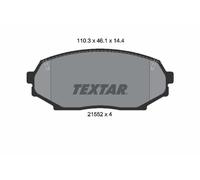 2155202 BRAKE PAD SET, DISC BRAKE TEXTAR