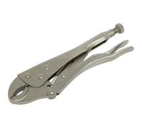 215mm Curved Locking Pliers - Drop Forged Steel - Serrated Adjustable Jaws