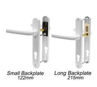 215mm Upvc Door Handle Avocet Pioneer Sprung (White)