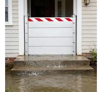 215x40cm/7.1x1.3ft Flood Protection Barriers for Home, Flood Defence Barriers Domestic, Flood Prevention, Aluminium Water Protection System for Patio Exterior/Front Door Street Driveway