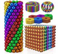 216/343Pcs Magnetic Fidget Balls Assembly Construction Desk Toy Building Block for Stress Relief, Stacking Fidget Balls,Creatively Stacking Magnetic Balls Construction Building Blocks (216 PCS)