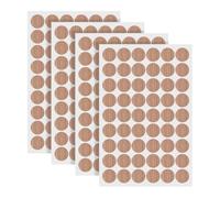 216 Pcs 21mm Small Screw Cover Stickers PVC Screw Cover Caps Self Adhesive Screw Hole Stickers Furniture Repair Stickers Decorative Kitchen Cabinet Stickers for Bookcase Brown