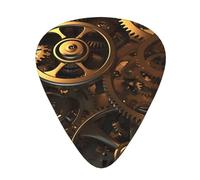 216 Pcs Guitar Picks in Bulk, 3 Pcs Different Thickness Custom Guitar Picks with Storage Box, Steampunk Guitar Accessories for Bass, Electric Guitar, Lovers