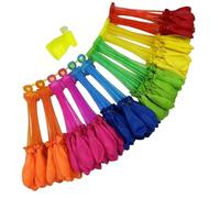 216 Pcs Water Balloons, Reusable Water Balloons with Quick-Fill System | Vibrant Multi-Colour Water Bombs for Outdoor Water Fights, Pool Parties and Family Gatherings, 6 Bundles of 36 Balloons