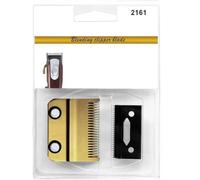 #2161 Golden Professional Replacement 2-Hole Stagger-Tooth Clipper Blade, Compatible for WAHL, Compatible for Magic, Clip 8148 Clipper(Golden)