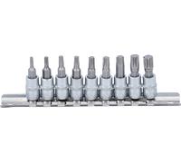 2164 | Bit Socket Set | 6.3 mm 1/4" Drive | TStar for Torx T10 T50 | 9 pcs.