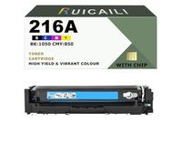 216A W2410A W2411A W2412A W2413A Toner Cartridge Compatible Use Replacement for HP Color Laserjet Pro MFP M183fw M182nw M183 MFP M155 Printer (1, Cyan)