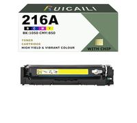 216A W2410A W2411A W2412A W2413A Toner Cartridge Compatible Use Replacement for HP Color Laserjet Pro MFP M183fw M182nw M183 MFP M155 Printer (1, Yellow)