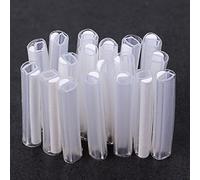 216Pcs Ribbon Mass Type Fiber Optic Fusion Splice Protection Sleeves 40mm, Preshrunk Single Ceramic Strength Member D-Shape Heat Shrinks - Accommodate up 6/8/12 Fibers Clear Color