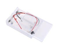 21700 Battery Storage Box Battery Holder for 3 Cell Storage Transparent Battery Container with LED Light and Cable for Electronics