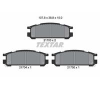2170301 BRAKE PAD SET, DISC BRAKE TEXTAR
