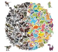 218 PCS Dinosaur Stickers with Gift Box, Realistic and Cartoon Dino Waterproof PVC Stickers for Toddlers, Teens, Adults, Decorative Stickers for Laptop, Phone, Scrapbook, Party Favors