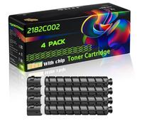 2182C002 2183C002 2184C002 2185C002 Compatible for Canon Toner Cartridge with Chip imageRUNNER Advance C356P C356i C256i DX Printers (4 Pack Black)
