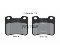 2185701 BRAKE PAD SET, DISC BRAKE TEXTAR