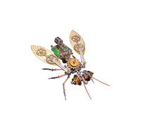 218PCS 3D Metal Puzzle, Steampunk Big Bee DIY Model Kit, Mechanical Insect Puzzle for Decor & Gifting Birthday Christmas