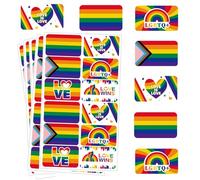218PCS Pride Stickers Bulk, Pride Month Decorations and Pride Accessories, Rainbow Stickers for LGBTQ+ Community, Personal Item Customisation and Event Decorations, 3 cm by 5 cm Size