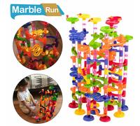 219 PCS Kids Marble Run Race Toy Game Gift Construction Building Block