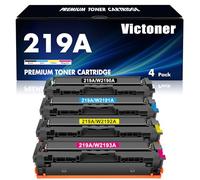 219A 219X MFP 3302FDW Toner: No Chip Compatible for HP 219A 219X for Color LaserJet Pro MFP 3302FDW 3302SDW 3302FDN 3202DN 3202DW 3302FDNG 3302FDWG 3302SDWG Black Cyan Yellow Magenta W2190A 4-Pack