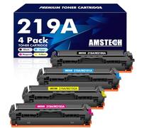 219A 219X W2190A 3302FDW Toner: Compatible for HP 219A 219X for Color LaserJet Pro MFP 3302FDW 3302SDW 3302FDN 3302FDNG 3302FDWG 3302SDWG 3202DN 3202DW Black Cyan Yellow Magenta 4-Pack No Chip