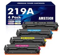 219A 219X W2190A 3302FDW 3302SDW 3302FDN 3302FDNG 3302FDWG Toner No Chip | Compatible for HP 219A 219X for Color LaserJet Pro MFP 3302FDW 3302SDWG 3202DN 3202DW Black Cyan Yellow Magenta 4-Pack