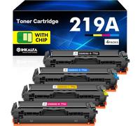 219A Compatible for HP 219X Color LaserJet Pro MFP 3302FDW Toner with Chip | Compatible for HP Color LaserJet Pro MFP 3302SDW 3302FDN 3302FDNG 3302FDWG 3302SDWG 3202DN 3202DW Black Cyan Yellow Magenta