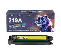 219A Toner Cartridge For HP Colour LaserJet Pro 3202dn 3202dng Pro 3202dw MFP 3302fdn 3302fdng 3302fdw 3302fdwg 3302sdw Printers, 1300 Pages Replacement W2190A W2191A W2192A W2193A,Yellow-1 Set