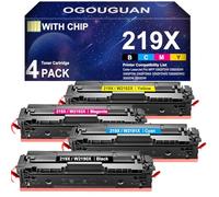 219X 219A Compatible with HP 219X for MFP 3302fdwg for HP Color Laserjet Pro MFP 3302fdwg Toner MFP 3302sdwg MFP 3302fdng (Black Cyan Yellow Magenta)