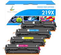 219X 219A MFP 3302FDW Toner: Compatible for HP 219X 219A Color LaserJet Pro MFP 3302FDW 3302SDW 3302FDN 3202DN 3202DW 3302FDWG 3302SDWG 3302FDNG W2190X No Chip - Black Cyan Yellow Magenta 4 Pack