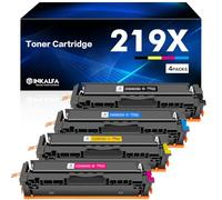 219X 219A MFP 3302FDW Toner: No Chip Compatible for HP 219X 219A with Color LaserJet Pro MFP 3302FDW 3302SDW 3302FDN 3302FDNG 3302FDWG 3302SDWG 3202DN 3202DW W2190X W2191X W2192X W2193X 4-Pack